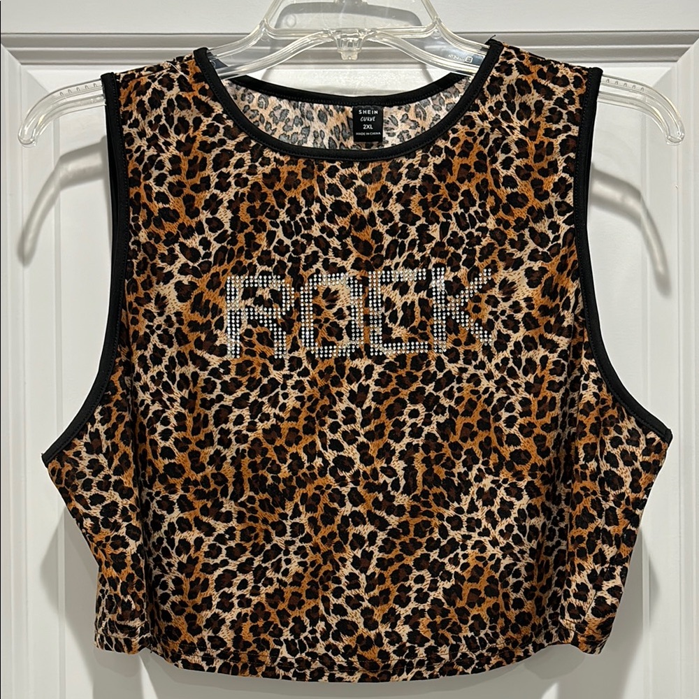 Rock Leopard Print Tank Top
